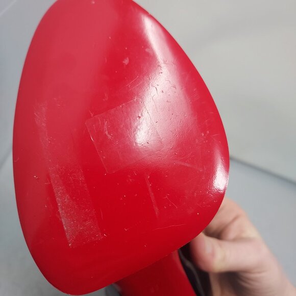 CHRISTIAN LOUBOUTIN Movida Strap Patent Black Platform Heel Shoe - Picture 13 of 13